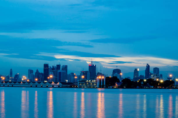 istock Bangkok skyline cityscape at sunset twilight. Thailand 856200666