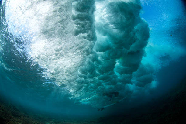 istock Surfer girl under the turbulence 856200786