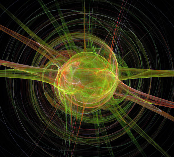 istock image of one Digital Fractal on Black Color 856203276