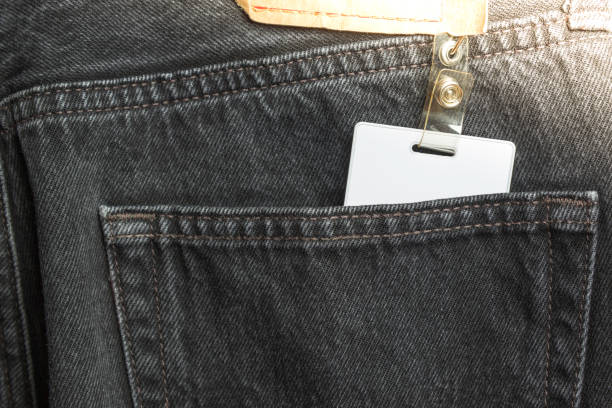 istock Proximity card in pocket black jeans. 856208398