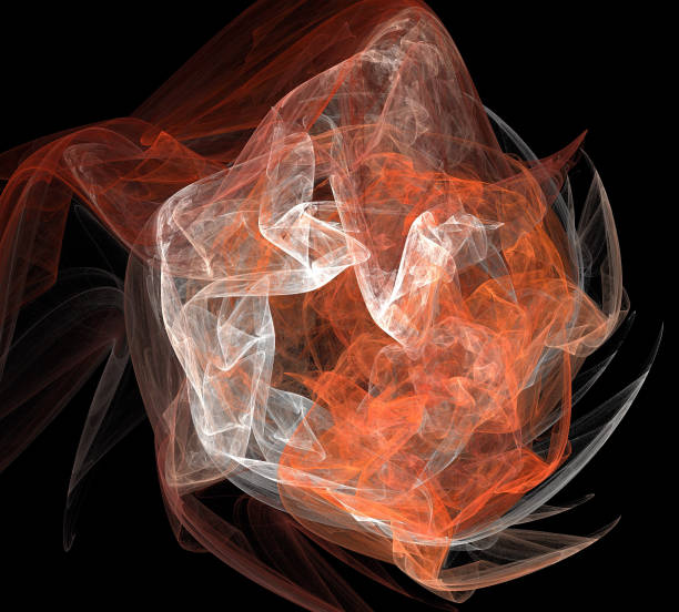 istock image of one Digital Fractal on Black Color 856212346