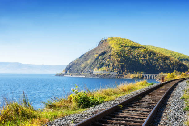 istock Autumn on Circum-Baikal Railway, Eastern Siberia, Russia 856215746