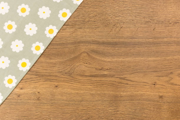 istock Napkin on wooden background. 856215760