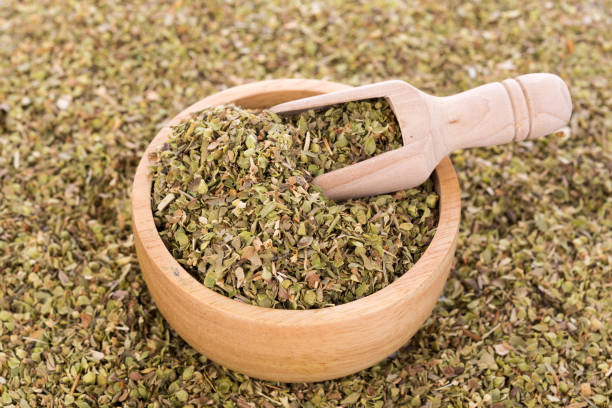 istock Dried Oregano in wooden bowl 856216550