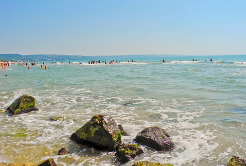 Landscape of the Bulgarian Black Sea coast in summer.