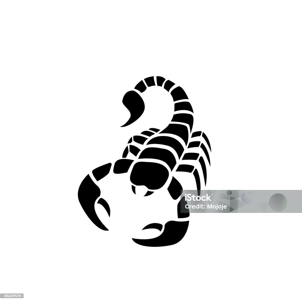 Scorpion Icon In Simple Tattoo Stylevector Stock Illustration - Download  Image Now - Scorpion, Scorpio, Icon - iStock