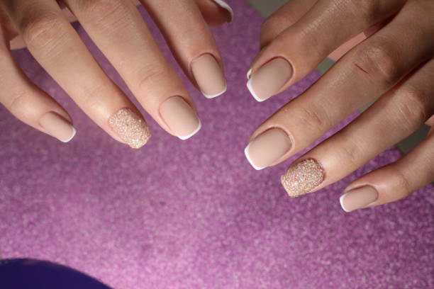 istock Manicure design for a young girl 856223474