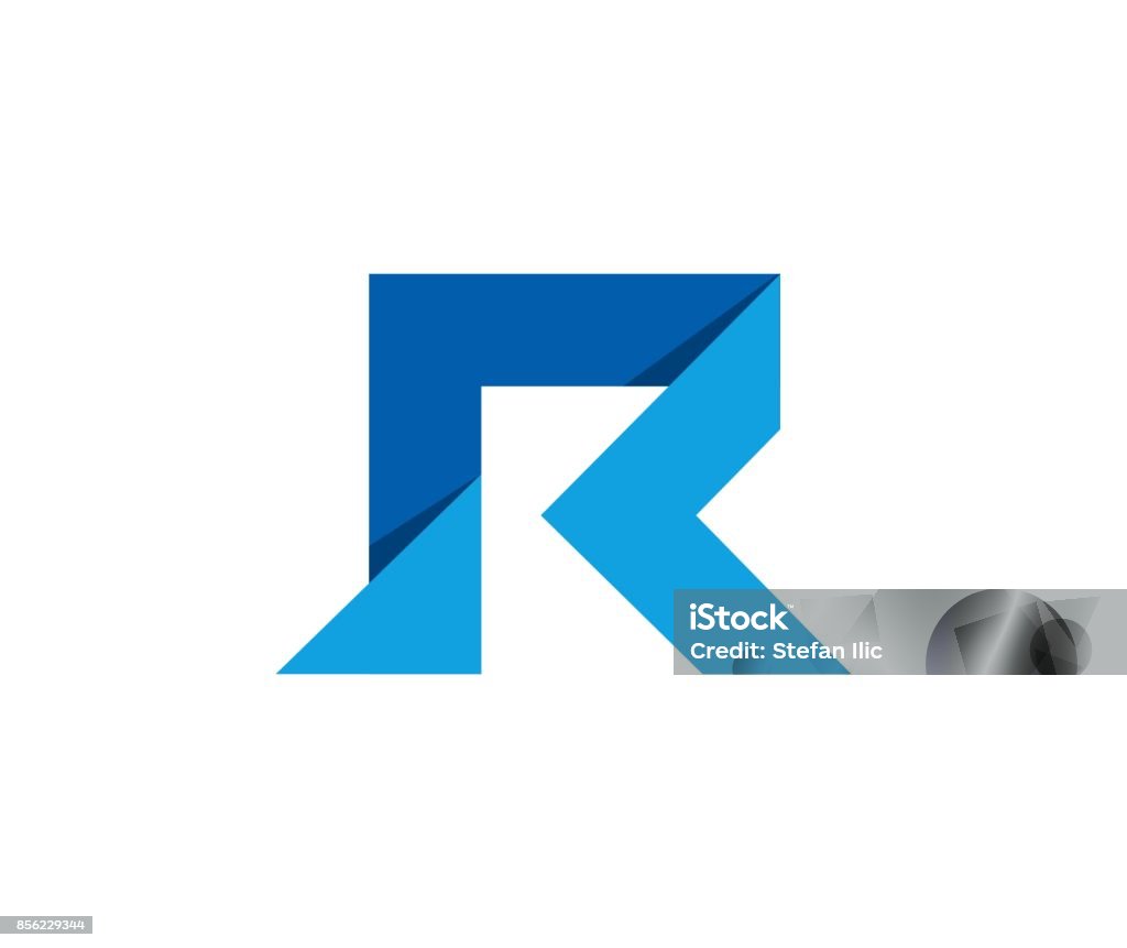 R icon This illustration/vector you can use for any purpose related to your business. Letter R stock vector