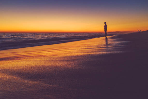 istock Last minutes of sunshine on the beach 856229992
