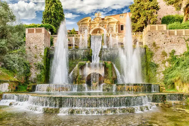 Photo of The Fountain of Neptune, Villa d'Este, Tivoli, Italy