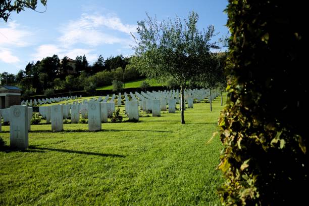 istock Military cemetery in Montecchio (Italy) 856234612