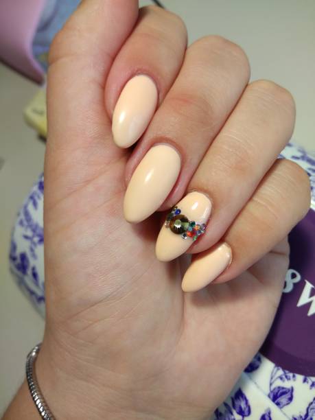 istock Beautiful manicure design for cute girls 856249360
