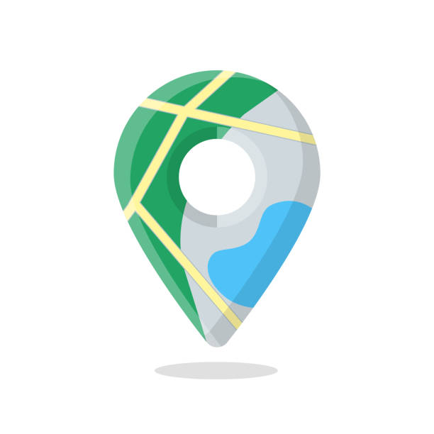 Map marker pin, pointer icon Map marker pin, pointer icon. eps 10 geo locator stock illustrations
