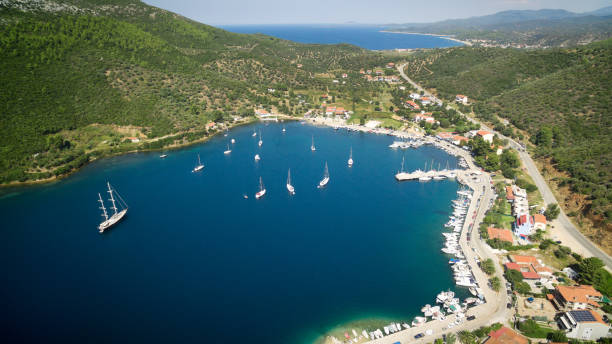 istock Town by the sea coast 856266568