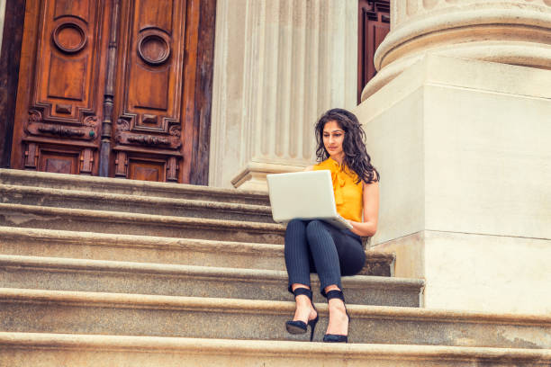 istock Young East Indian American college student studying in New York 856272906
