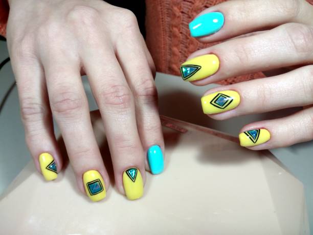 istock Manicure design for a young girl 856294910