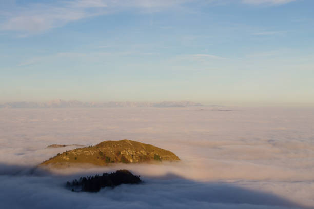 istock Carpet of clouds from mountain top 856301272