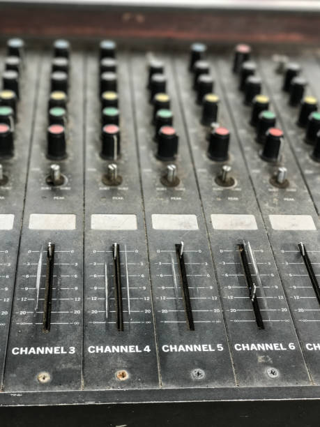 istock Old unnecessary faulty musical equipment mixer controller DJ control 856304908