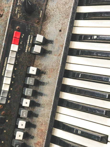 istock Old retro unnecessary faulty musical synthesizer 856307358