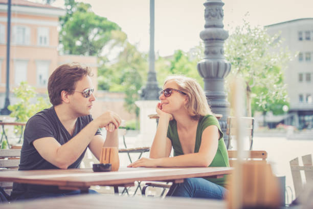 istock Couple drinking italian cappuccino 856321748