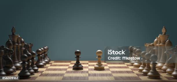 Chess Battle Stock Photo - Download Image Now - Chess, Sport, Competition