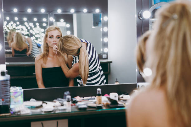 istock Make-up and hairstyle for a girl 856331372