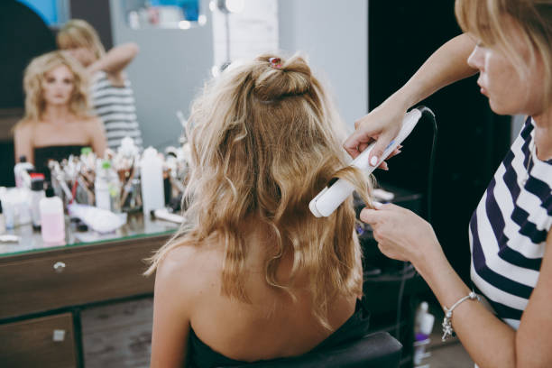 istock Make-up and hairstyle for a girl 856332036