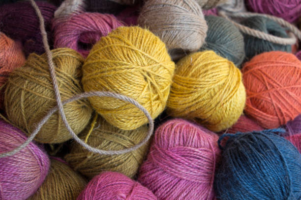 istock Set of Rolls of colotful thread 856332596
