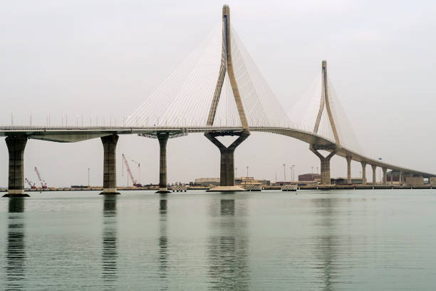 istock Bridge in cadiz, Spain. Constitution Bridg. 856338886