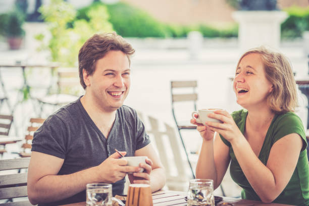 istock Couple drinking italian cappuccino 856341620
