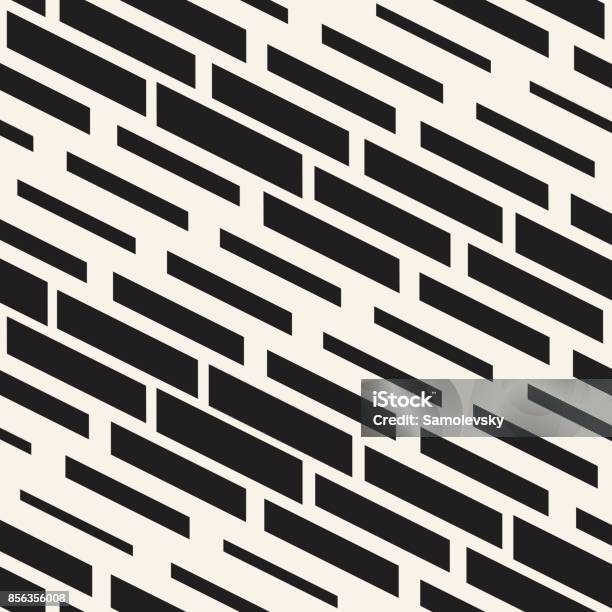 Black And White Irregular Dashed Lines Pattern Modern Abstract Vector ...
