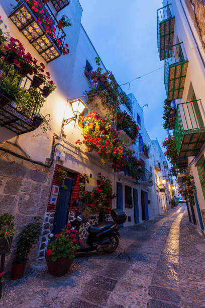 istock Narrow streets of Peniscola old town 856356496