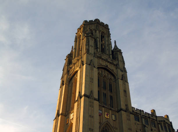 Close up of the tower of Wills Memorial Building in Bristol
