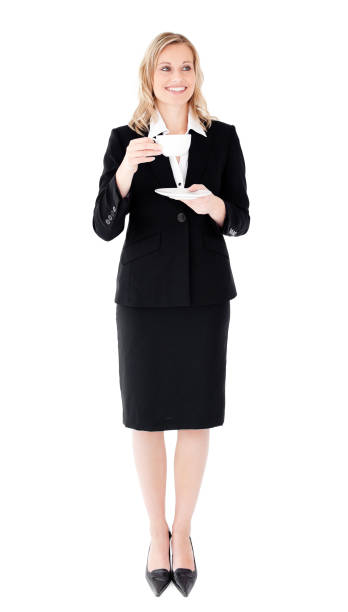 istock Businesswoman holding a cup of coffee 856362642