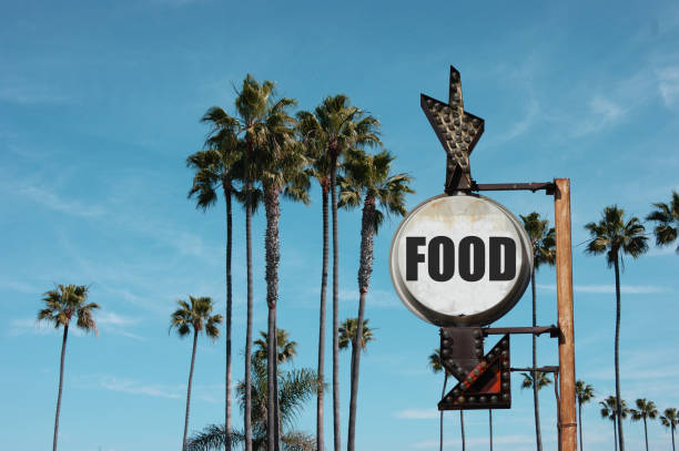 istock food sign with palm trees 856366072