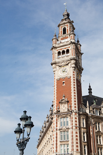 Front View Of City Center, Marian Column And New City Hall In Munich, Germany