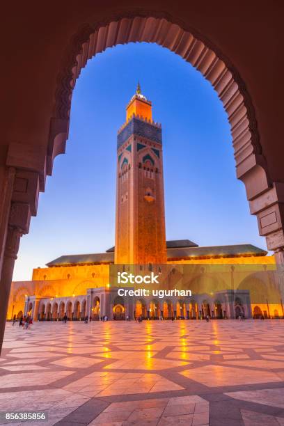 Casablanca Morocco Stock Photo - Download Image Now - Morocco, Casablanca - Morocco, Mosque Hassan II