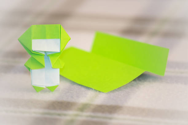 The Little Ninja Kid are Teaching How to Play Origami