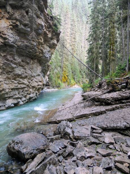 istock Johnston Canyon Hiking Trail views around Upper and Lower Falls, Banff National Park, Canadian Rockies, Alberta, Canada 856435356
