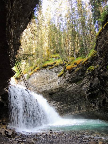 istock Johnston Canyon Hiking Trail views around Upper and Lower Falls, Banff National Park, Canadian Rockies, Alberta, Canada 856435388