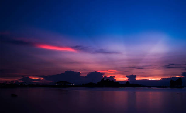 istock City night with sea scape background 856447594