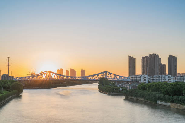 istock The cable The cable bridge in Suzhou Chinabridge in Suzhou China 856455242