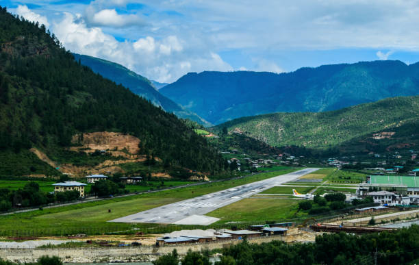 istock Airport Runway of Bhutan 856455316