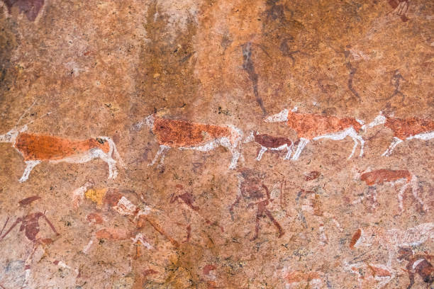 istock Bushmen rock paintings in the  Brandberg massif area, Namibia 856455546