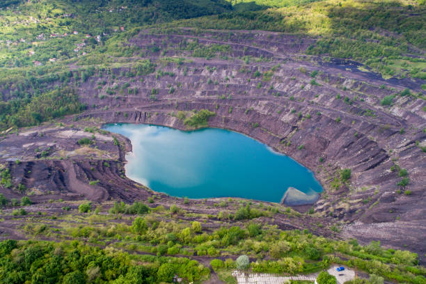 istock aerial view of deep mine lake 856458060