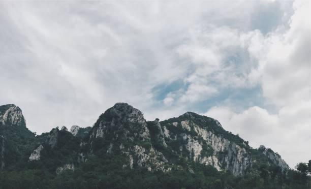 istock Mortar mountain in Thailand represented as barrier for challenge yourself 856458354