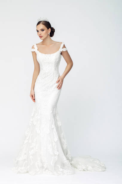 istock Beautiful woman wearing wedding dress 856465910