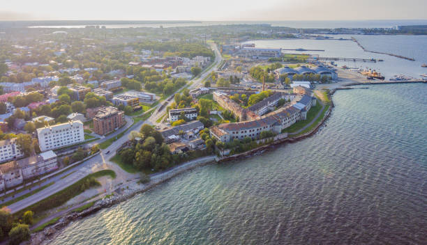 istock Aerial view panorama city Tallinn, Estonia. 856469348