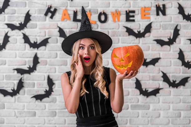 istock Girl ready for Halloween party 856470134