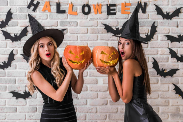istock Girls ready for Halloween party 856472354